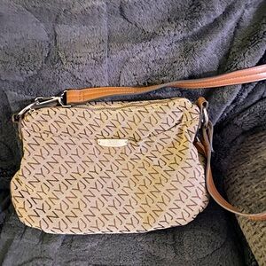 Jones New York ladies Brown and beige Crossbody Bag